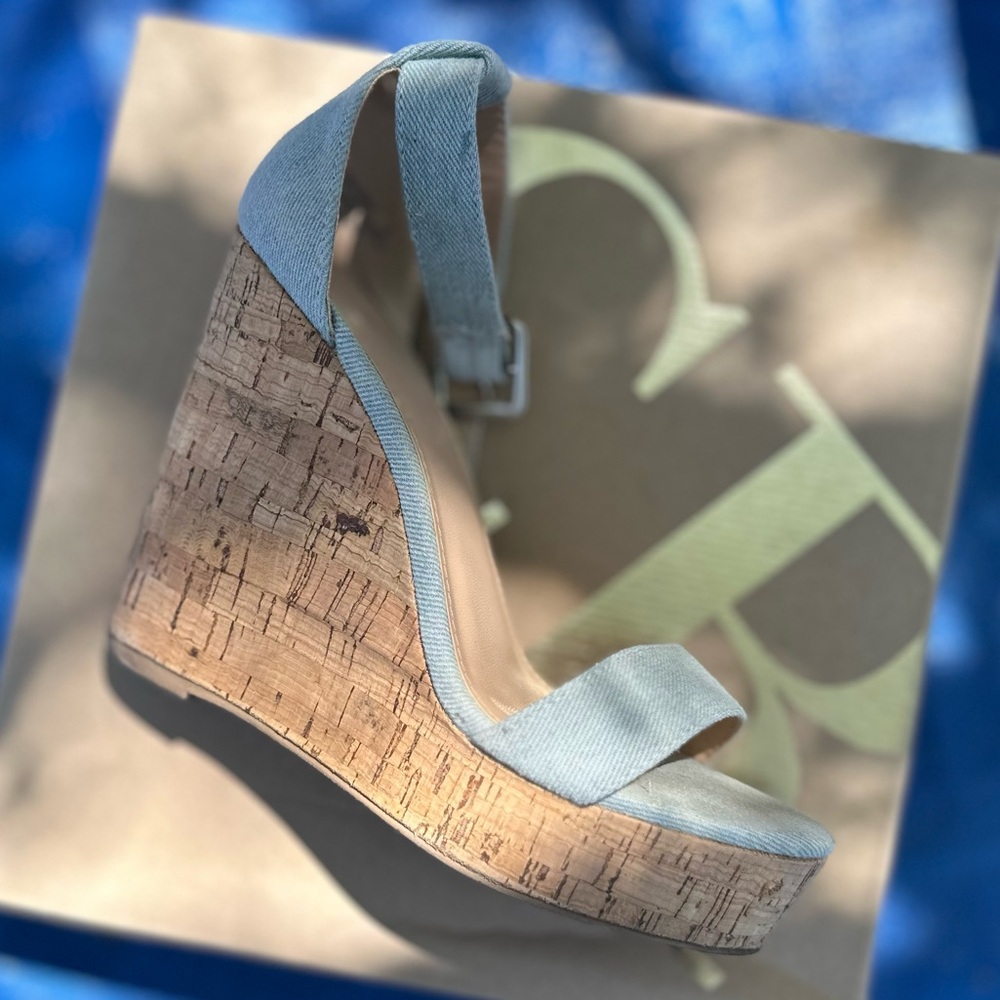 Women’s denim wedges